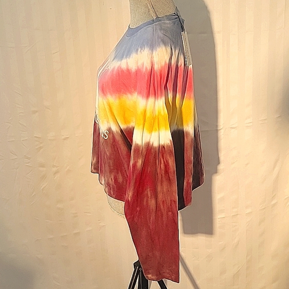 Calvin Klein Jeans Women's Long Sleeve Cotton Tie-Dyed T-Shirt, Size: NWT - Picture 10 of 11